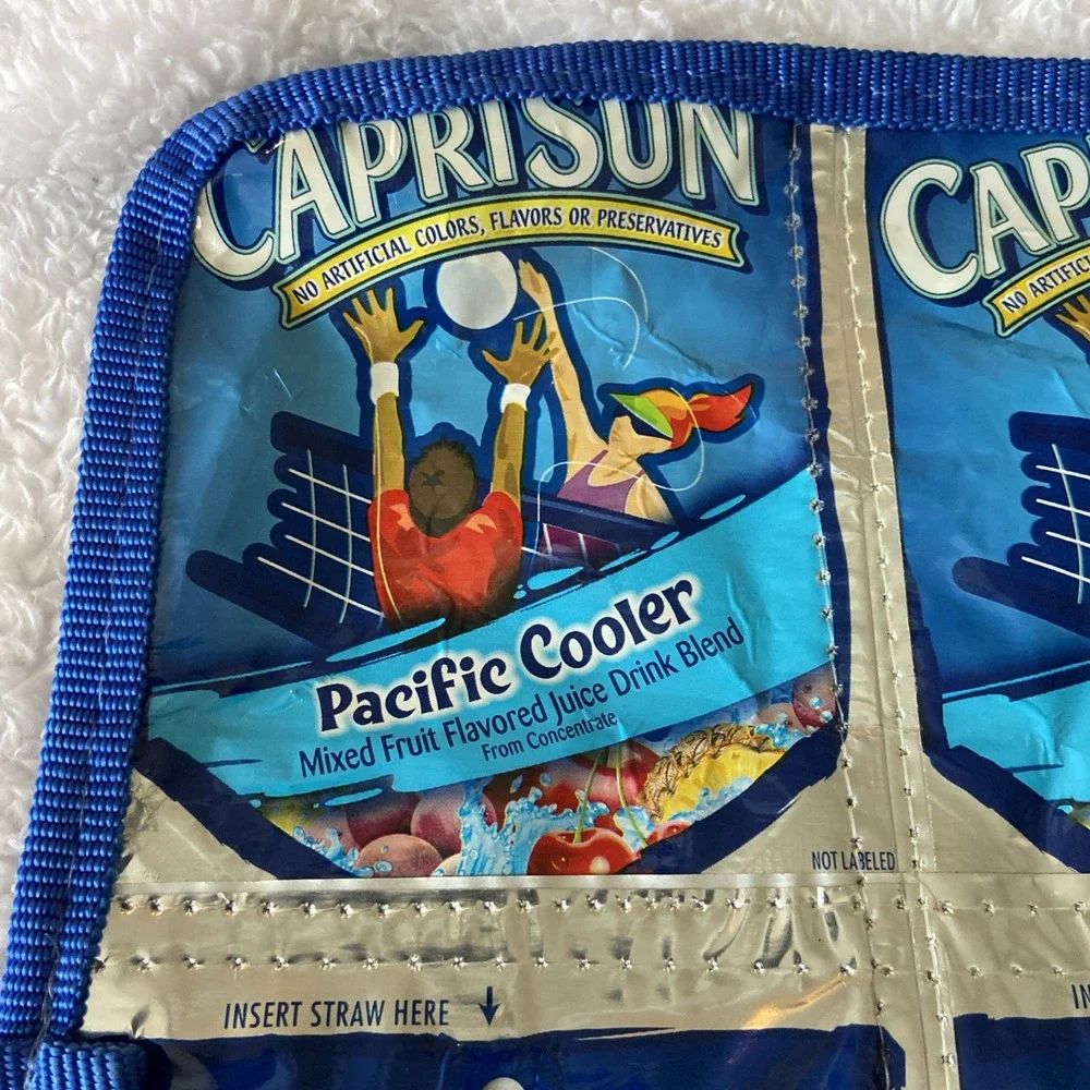 Capri Sun‎ Pacific Cooler Pouch Two Pocket Folder Closure Recycled Reusable
